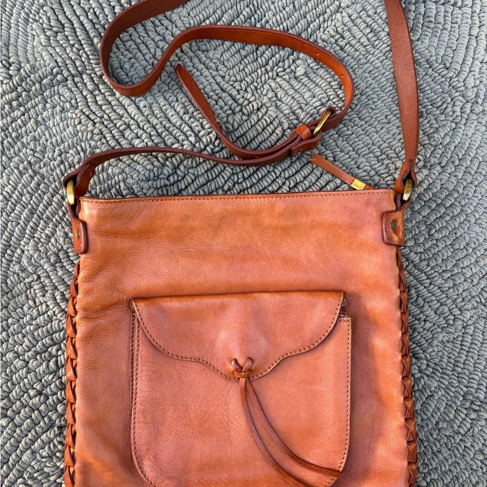 Madewell Tan Leather Crossbody Bag